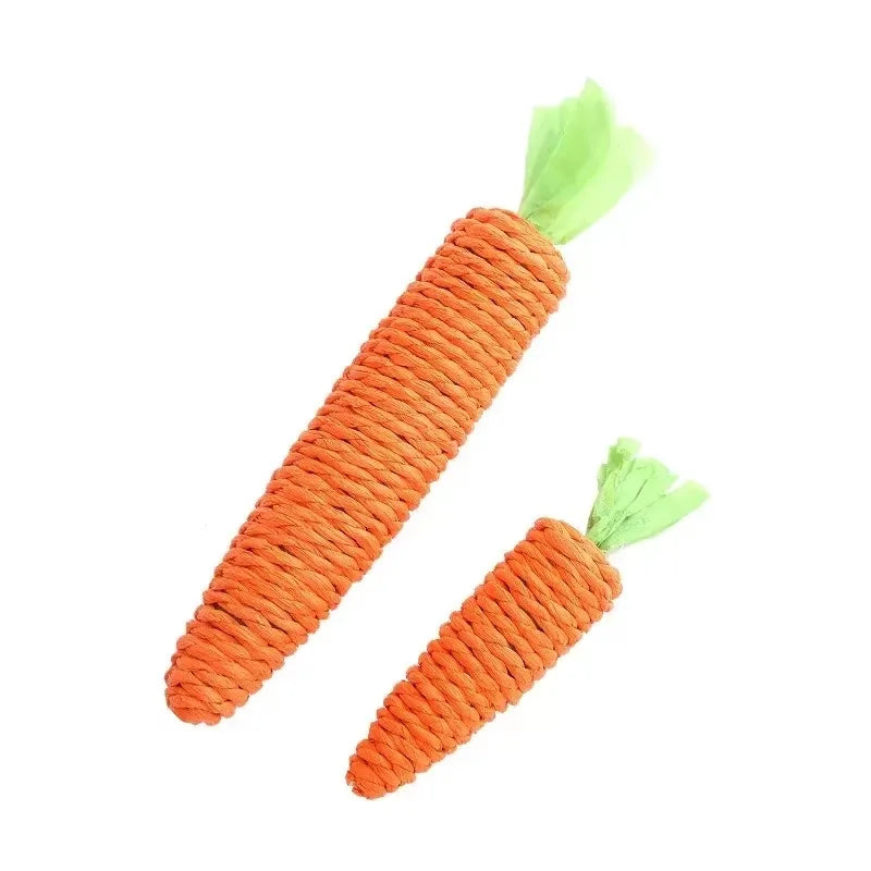 Cat toys self-entertainment carrot teething and cat teasing sticks, bite-resistant and scratch-resistant teething and clawing