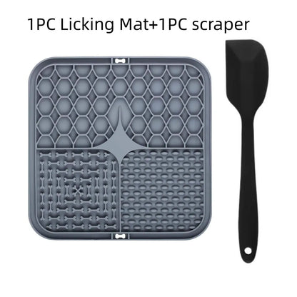 Pet Lick Silicone Mat for Dogs Pet Slow Food Plate Dog Bathing Distraction Silicone Dog Sucker Food Training Dog Feeder Supplies