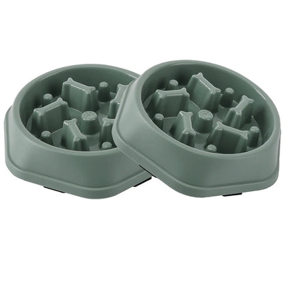Slow Feeder Dog Bowl Anti-choking Puppy Food Bowl Anti-slip Pet Slow Eating Dog Dishes Puzzle Feeders for Dogs Small Medium