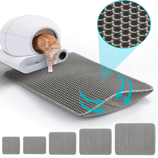Cat Litter Mat Large Size Waterproof Pet Toilet Cat Litter Trapping Mat Non Slip Double Layer Cats Litter Box Pad Pet Product