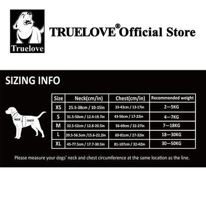 Truelove Pet Harness Small Medium Large Split Dog Fashion Outdoor